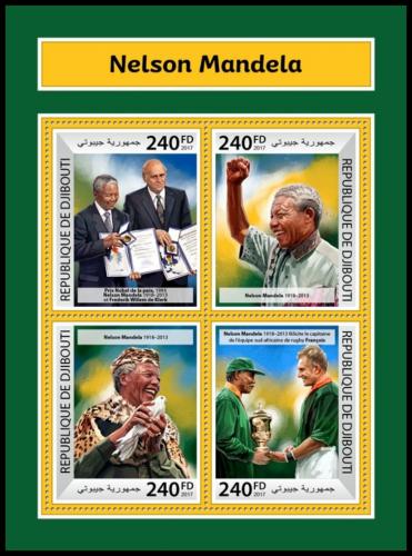 Poštovní známky Džibutsko 2017 Nelson Mandela Mi# 1911-14 Kat 10€