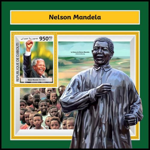Poštovní známka Džibutsko 2017 Nelson Mandela Mi# Block 982 Kat 10€