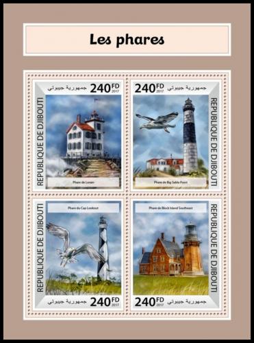 Poštovní známky Džibutsko 2017 Majáky Mi# 1916-19 Kat 10€