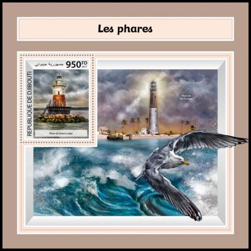 Poštovní známka Džibutsko 2017 Majáky Mi# Block 987 Kat 10€