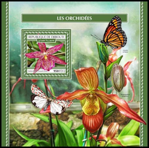 Poštovní známka Džibutsko 2017 Orchideje Mi# Block 1022 Kat 10€