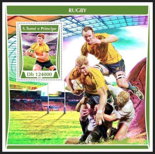Potovn znmka Svat Tom 2017 Rugby Mi# Block 1308 Kat 12 - zvtit obrzek