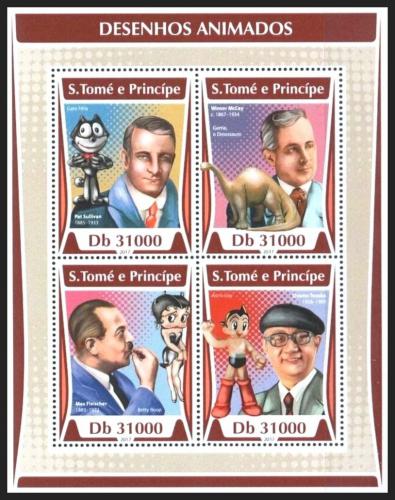 Poštovní známky Svatý Tomáš 2017 Animovaný film Mi# 7304-07 Kat 12€