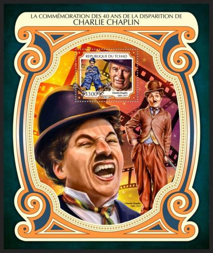 Potovn znmka ad 2017 Charlie Chaplin Mi# Block 711 Kat 13