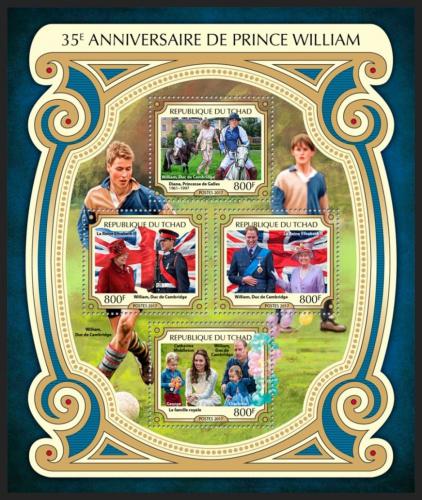 Poštovní známky Èad 2017 Princ William Mi# 3061-64 Kat 13€