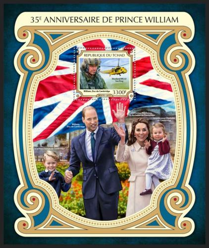Poštovní známka Èad 2017 Princ William Mi# Block 712 Kat 13€