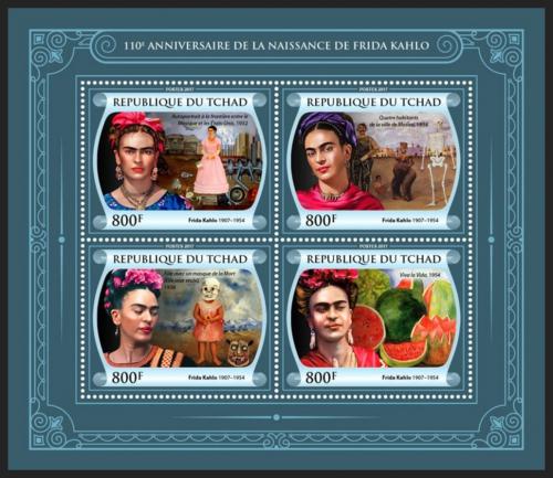 Potovn znmky ad 2017 Umn, Frida Kahlo Mi# 3286-89 Kat 13 - zvtit obrzek
