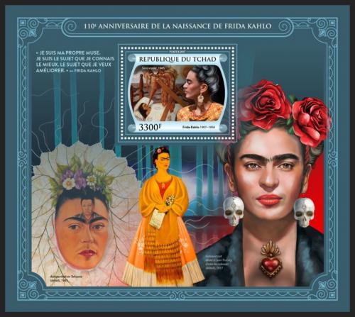 Potovn znmka ad 2017 Umn, Frida Kahlo Mi# Block 758 Kat 13 - zvtit obrzek
