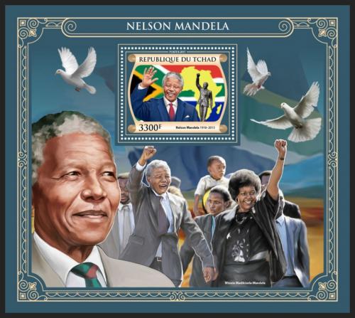 Poštovní známka Èad 2017 Nelson Mandela Mi# Block 765 Kat 13€