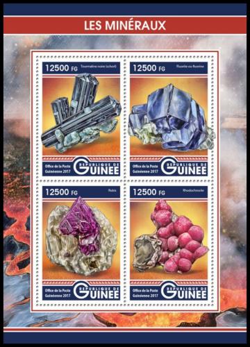 Poštovní známky Guinea 2017 Minerály Mi# 12281-84 Kat 20€