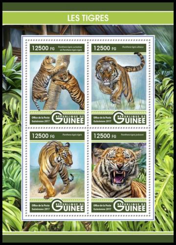 Poštovní známky Guinea 2017 Tygøi Mi# 12311-14 Kat 20€