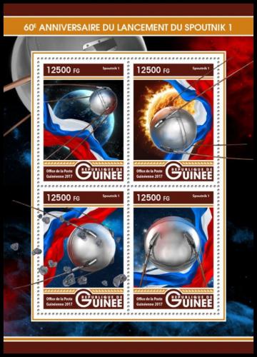 Potovn znmky Guinea 2017 Sputnik 1 Mi# 12376-79 Kat 20