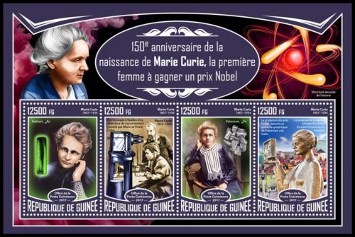 Potovn znmky Guinea 2017 Marie Curie Mi# 12451-54 Kat 20