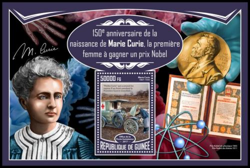 Potovn znmka Guinea 2017 Marie Curie Mi# Block 2786 Kat 20