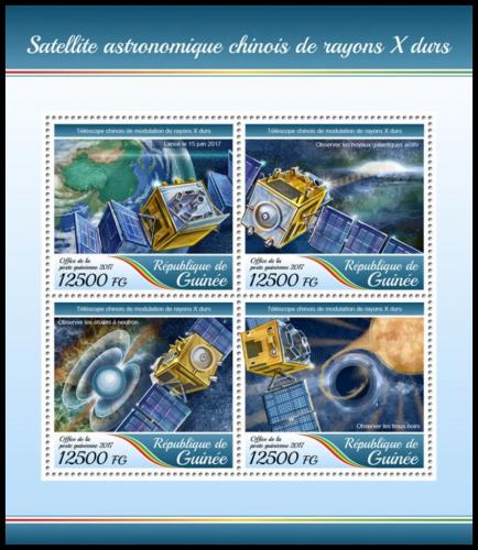 Potovn znmky Guinea 2017 nsk satelity Mi# 12640-43 Kat 20