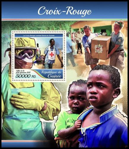 Potovn znmka Guinea 2017 erven k Mi# Block 2825 Kat 20