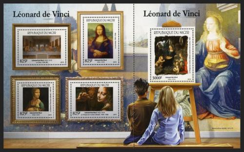 Poštovní známky Niger 2015 Umìní, Leonardo da Vinci Mi# 3682-86 Kat 24€