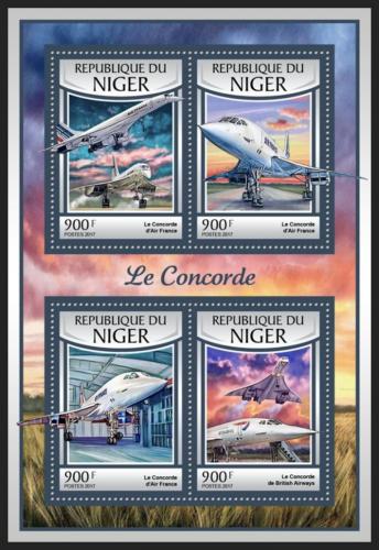 Potovn znmky Niger 2016 Concorde Mi# 4777-80 Kat 14