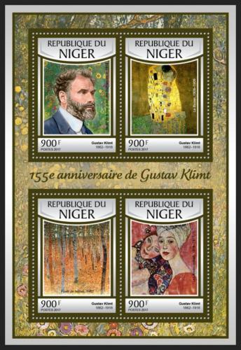 Poštovní známky Niger 2016 Umìní, Gustav Klimt Mi# 4797-4800 Kat 14€