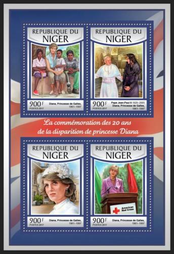 Potovn znmky Niger 2016 Princezna Diana Mi# 4832-35 Kat 14