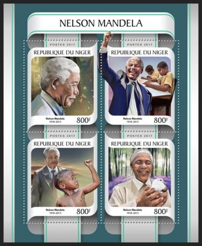Poštovní známky Niger 2017 Nelson Mandela Mi# 4920-23 Kat 13€