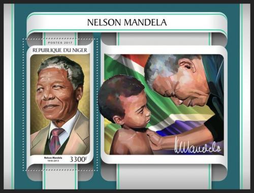 Poštovní známka Niger 2017 Nelson Mandela Mi# Block 689 Kat 13€