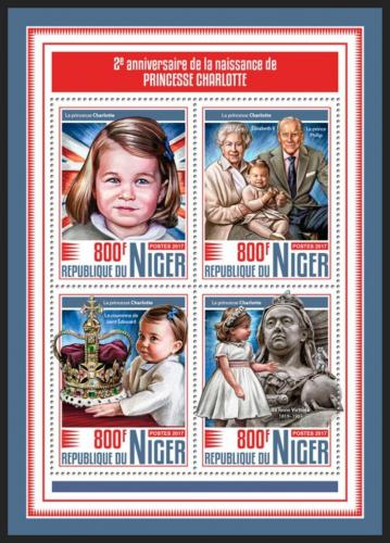 Poštovní známky Niger 2017 Princezna Charlotte Mi# 5346-49 Kat 13€