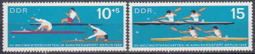 Potovn znmky DDR 1966 MS v kanoistice Mi# 1202-03 - zvtit obrzek