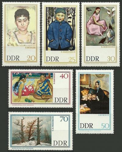 Potovn znmky DDR 1967 Umn Mi# 1262-67 - zvtit obrzek