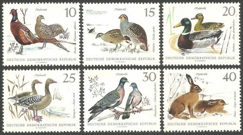 Poštovní známky DDR 1968 Fauna Mi# 1357-62