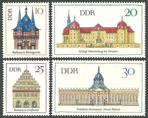 Poštovní známky DDR 1968 Architektura Mi# 1379-82 