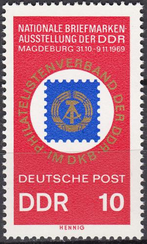 Poštovní známka DDR 1969 Národní výstava známek Mi# 1477