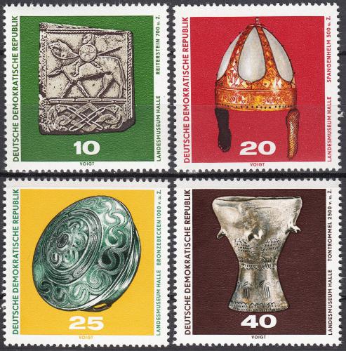 Poštovní známky DDR 1970 Archeologické nálezy Mi# 1553-56
