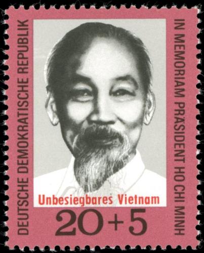 Poštovní známka DDR 1970 Prezident Ho Èi Min Mi# 1602