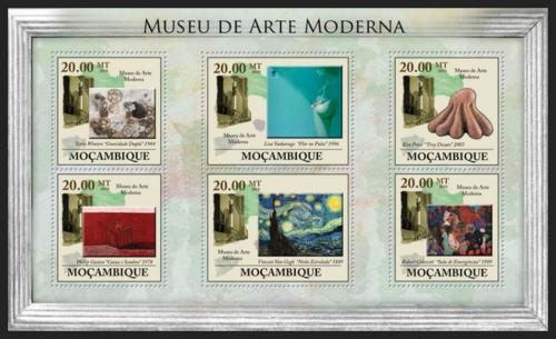 Potovn znmky Mosambik 2010 Muzeum modernho umn v NY Mi# 3950-55 Kat 10 - zvtit obrzek