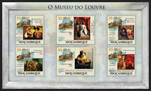 Potovn znmky Mosambik 2010 Muse du Louvre v Pai Mi# 3980-85 Kat 10 - zvtit obrzek