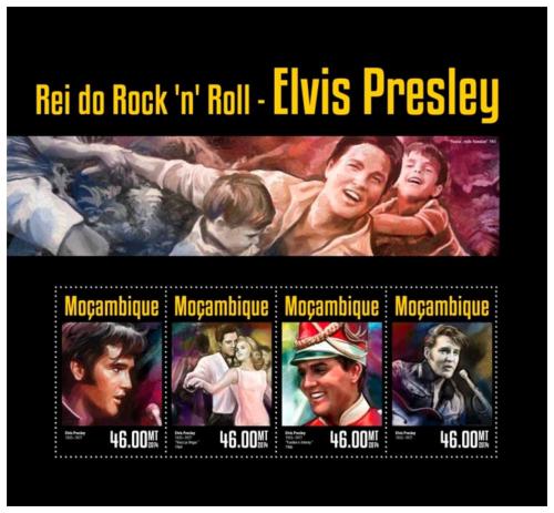 Potovn znmky Mosambik 2014 Elvis Presley Mi# 7480-83 Kat 10
