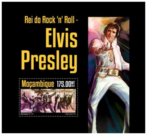 Potovn znmka Mosambik 2014 Elvis Presley Mi# Block 936 Kat 10 - zvtit obrzek