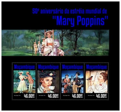 Poštovní známky Mosambik 2014 Muzikál Mary Poppins Mi# 7500-03 Kat 10€