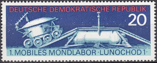 Poštovní známka DDR 1971 Lunochod 1 Mi# 1659