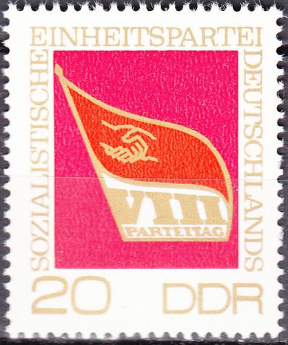 Poštovní známka DDR 1971 Socialistická strana SED Mi# 1679