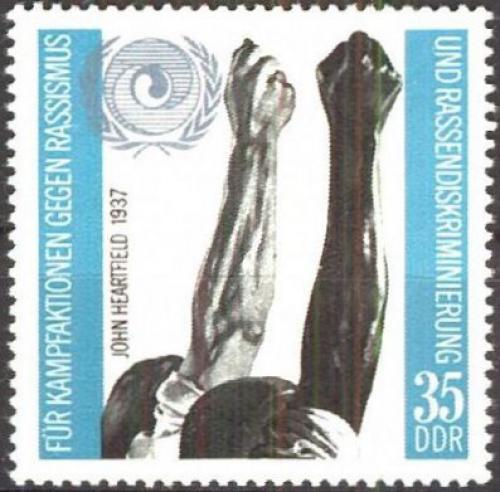 Poštovní známka DDR 1971 Mezinárodní rok boje proti rasismu Mi# 1702