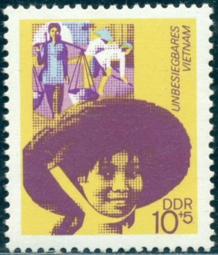 Poštovní známka DDR 1972 Podpora Vietnamu Mi# 1736