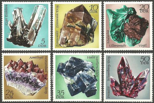 Poštovní známky DDR 1972 Minerály Mi# 1737-42