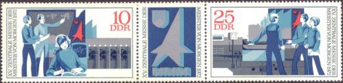 Poštovní známky DDR 1972 Veletrh Mistøi zítøka Mi# 1799-1800