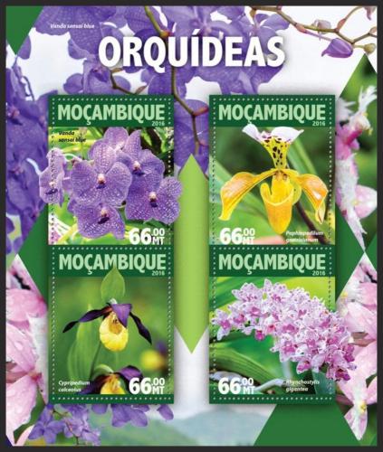 Potovn znmky Mosambik 2016 Orchideje Mi# 8309-12 Kat 15