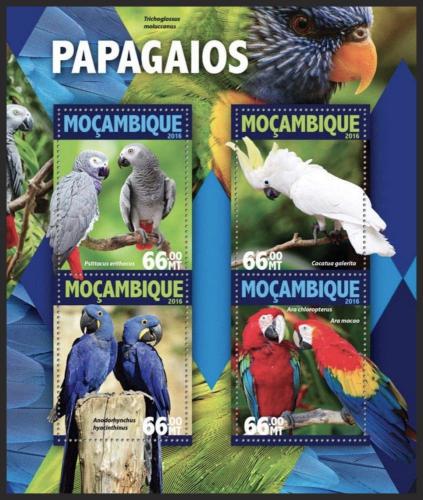 Potovn znmky Mosambik 2016 Papouci Mi# 8409-12 Kat 15