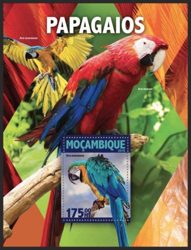 Potovn znmka Mosambik 2016 Papouci Mi# Block 1122 Kat 10 - zvtit obrzek