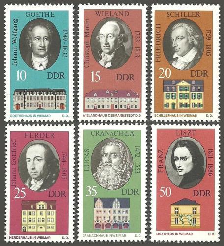Poštovní známky DDR 1973 Osobnosti Mi# 1856-61
