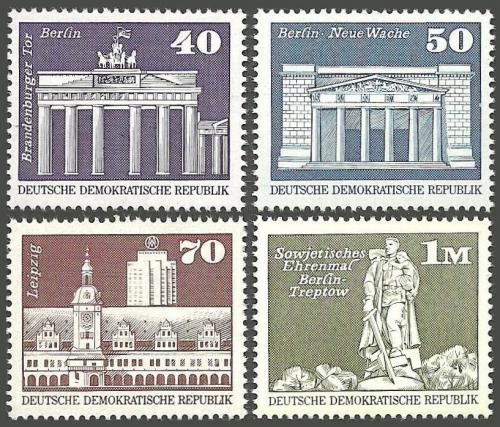 Poštovní známky DDR 1973 Výstavba v DDR Mi# 1879-82